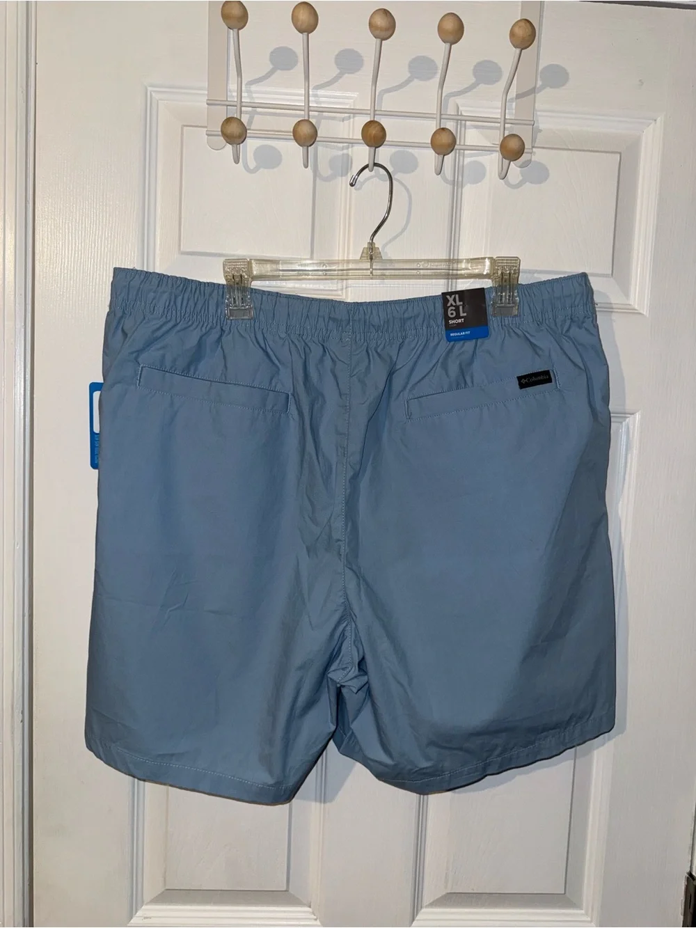 Columbia Men’s Regular for Shorts XL Blue Elastic Waist Drawstring Pockets NWT